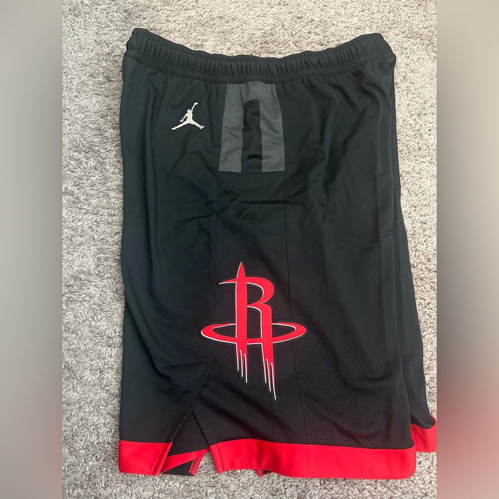 Team Issued Houston Rockets Authentic Statement Jordan Nike NBA Short XL (42+2) - Picture 3 of 8